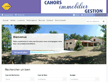 Tablet Screenshot of cahors-immobilier.fr